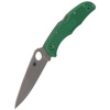 Spyderco Endura 4 FRN Green Flat Ground Plain Folding Knife (C10FPGR)