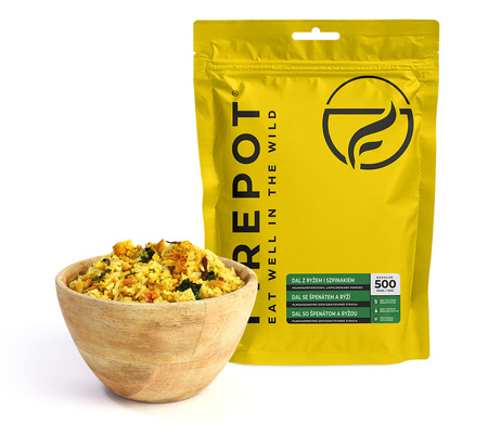 Firepot - Freeze-dried Dal dish with rice and spinach -135g 