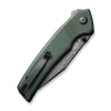 Civivi Tranquil Green Canvas Micarta Folding Knife, Black Hand Rubbed Damascus (C23027-DS1)