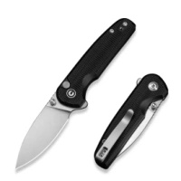 Civivi Knife Mini Shakan Folding Knife Black Aluminum, Satin Nitro-V (C20052F-1)