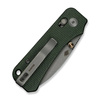 Civivi Baby Banter 2 Knife Green Canvas Micarta, Gray Stonewashed Nitro-V by Ben Petersen (C23074-3)