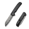Civivi Chevalier II Black Aluminum, Black Damascus Folding Knife (C20022B-DS1)
