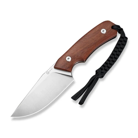 CIVIVI Gander Guibourtia Wood knife, Satin 14C28N by Matt Gentry (C24058B-3)