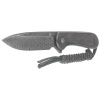 Civivi Elementum Fixed Tactical Black Ebony Wood knife, Damascus (C2105-DS1)