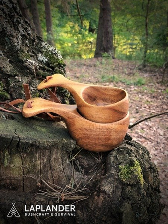 Kuksa - large with handle - Handmade