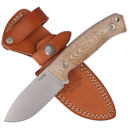 LionSteel Bushcraft Natural Canvas / Satin Blade knife (M2M CVN)