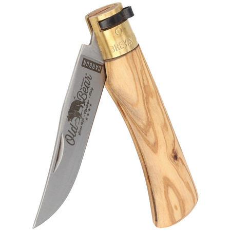 Old Bear Olive wood knife, Satin C70 (AE 9306/21_LU)