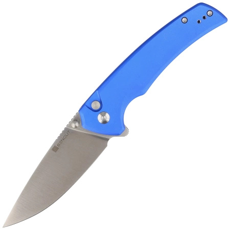 Sencut Serene Bright Blue Aluminum, Satin D2 Folding Knife (S21022B-4)