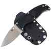 Spyderco Enuff FRN Black Leaf Plain Knife - FB31PBK