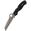Spyderco Atlantic Salt Black FRN Spyder Folding Knife (C89SBK)