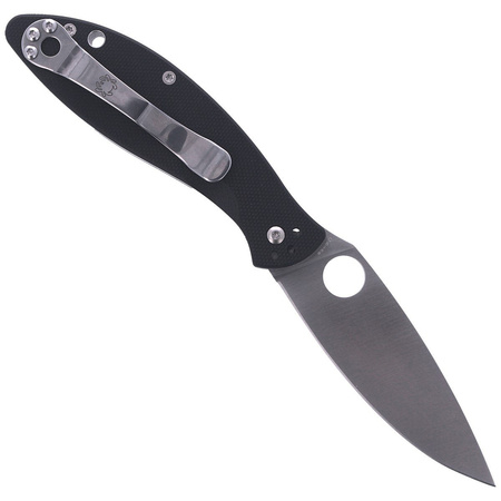 Spyderco Astute G-10 Black Plain Folding Knife (C252GP)