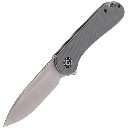 CIVIVI Elementum Flipper Gray G10 knife, Satin Finish (C907B)