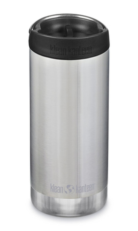 TKWide VI Cafe Cap Klean Kanteen 355ml Brushed Stainless thermal mug