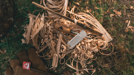 Robens - Fire Steel Chainsaw with sparkler and wooden handle