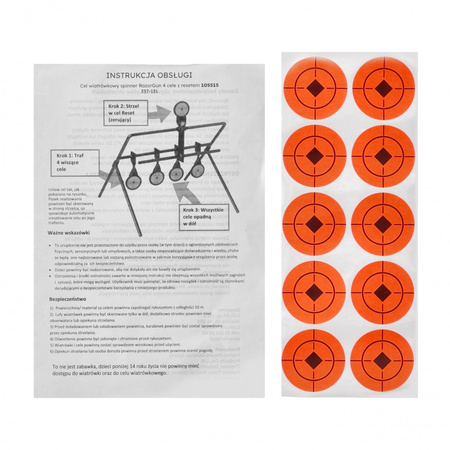 RazorGun - Wind spinner target 4 targets with reset