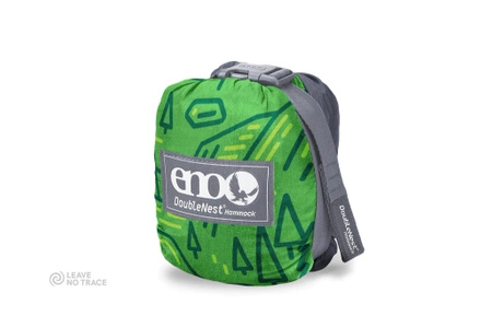 ENO DoubleNest PRINT Giving Back Hiking Hammock - Outside LNT/Charcoal