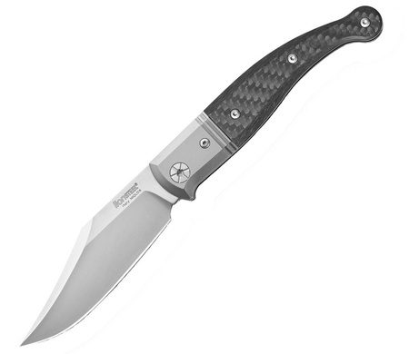 LionSteel Gitano Carbon Fibre / Satin Blade Folding Knife (GT01 CF)