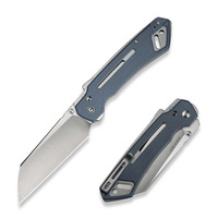 Civivi Buster FG Neutral Blue Coarse G10 Folding Knife, Satin Nitro-V by Snecx Tan (C24052-2)