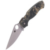 Spyderco Para Military 2 G-10 Camo Plain Folding Knife - C81GPCMO2