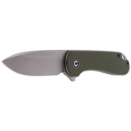 CIVIVI Elementum Flipper OD Green G10 knife, Satin Finish (C907E)