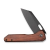 Civivi Nugz Guivourtia Wood Folding Knife, Black Stonewasahed 14C28N by Matthew Wehrwein (C23060-3)