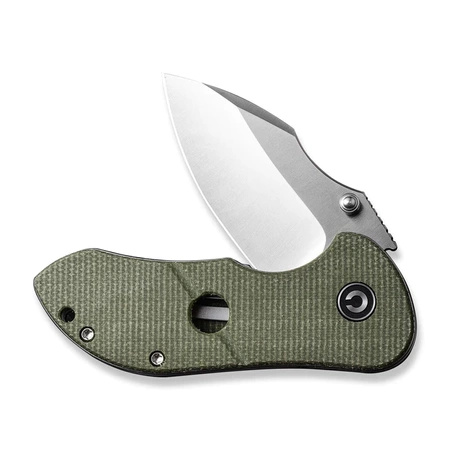 Civivi Gordo Olive Micarta, Satin D2 knife by Peter Carey (C22018C-2)