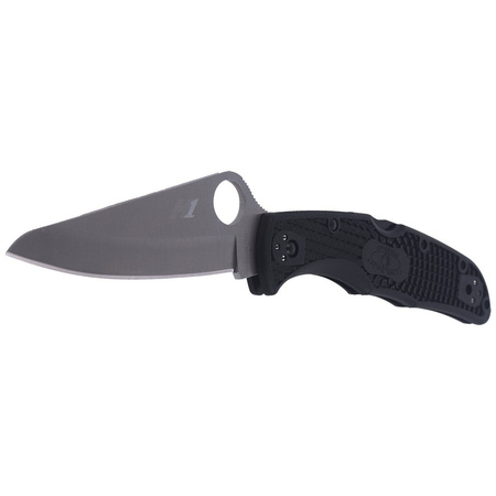 Spyderco Pacific Salt 2 Black FRN Plain Folding Knife (C91PBK2)