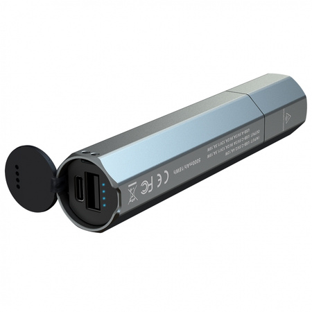 Fenix E-CP blue flashlight with powerbank