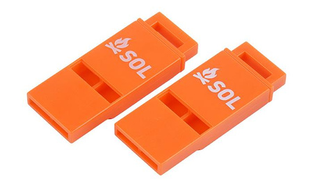 SOL - Slim Rescue Whistle Howler - 2 pcs