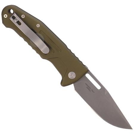 FOX New Smarty OD Green Aluminum, Stonewashed N690Co by Stefano De Lorenzii (FX-503 ALOD) knife