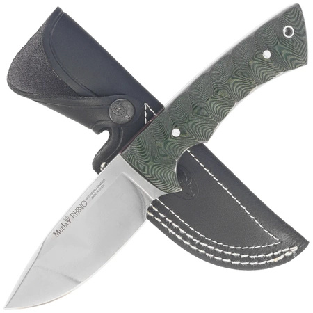 Muela Rhino Green Canvas Micarta, Satin X50CrMoV15 (RHINO-10G) knife