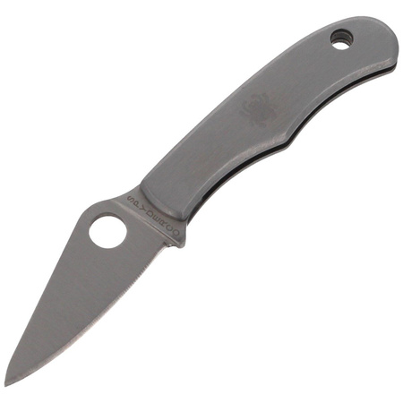 Spyderco Bug Stainless Steel Plain Folding Knife - C133P