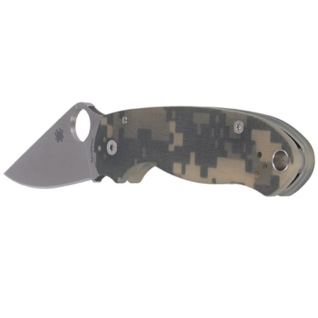 Spyderco Para 3 G-10 Digital Camo Plain Folding Knife - C223GPCMO