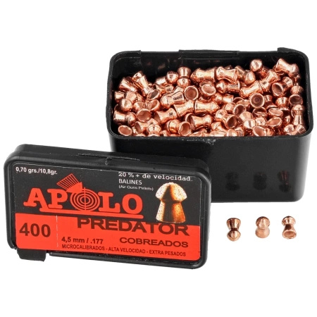 Apolo Predator Copper 4.5 mm shotgun shell, 400 rounds. 0.62g/10.0gr (19950)