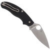 Spyderco UK Penknife FRN Black Leaf Shape Plain Folding Knife - C94PBK