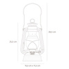 Oil lamp - Feuerhand Hurricane Lantern 276 - Soft peach