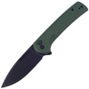 CIVIVI Conspirator Green Micarta Knife, Black Stonewashed (C21006-2)