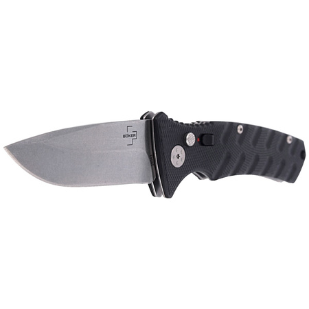 Böker Plus - Strike Drop Point Knife Black Aluminum, Stonewashed (01BO400)