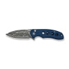 Civivi Triptych Blue Canvas Micarta Folding Knife, Damascus (C23085B-DS1)