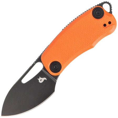 BlackFox Nix Orange G10, Black PTFE D2 folding knife by Grigorii Matveev (BF-763 OR)