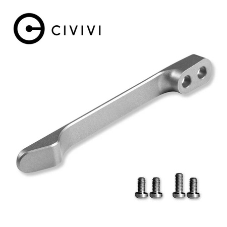 Civivi Gray Titanium Pocket Clip and Screw Set for WE, Civivi (T003C)