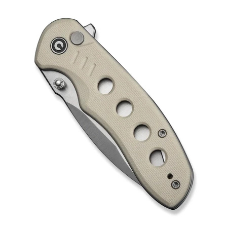 Civivi Triptych Ivory G10 Folding Knife, Satin 14C28N (C23085B-2)