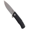 LionSteel Myto Black Aluminum Folding Knife, Stonewashed (MT01A BS)