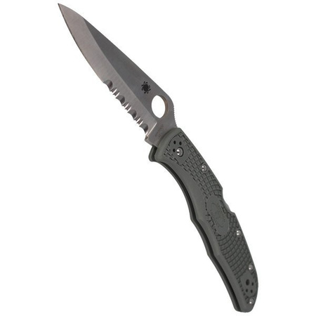 Spyderco Endura 4 Lightweight Foliage Green Combination Folding Knife (C10PSFG)