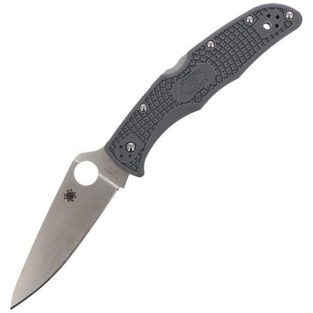 Spyderco Endura 4 FRN Gray Flat Ground Plain Folding Knife (C10FPGY)