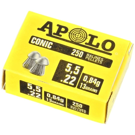 Apolo - Conic 5.5 mm shot, 250 pcs. 0.84g/13.0gr (20006)
