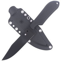 Spyderco Perrin Street Bowie Black Blade Plain Knife - FB04PBB