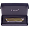 LionSteel Thrill Green Aluminum Folding Knife, Satin M390 by Molletta (TL A GS)