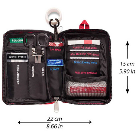 First aid kit with equipment - SURVIVAL Compact First Aid KIT