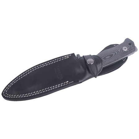 LionSteel Tactical Micarta Black / Satin Blade knife (T5 MI)